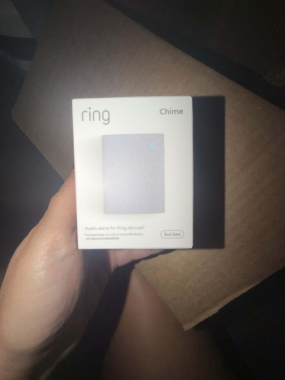 Ring Chime 3rd Gen White Audio Alert Box
